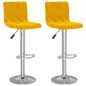 vidaXL Barhocker 2 Stk. Senfgelb Samt vidaXL Barhocker 2 Stk. Senfgelb Samt