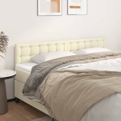vidaXL Kopfteile 2 Stk. Creme 100x5x78/88 cm Kunstleder