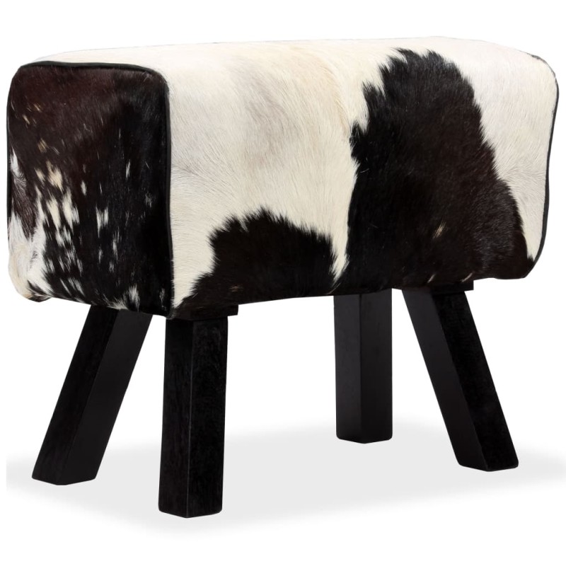 vidaXL Hocker Echtes Ziegenleder 60 x 30 x 50 cm vidaXL Hocker Echtes Ziegenleder 60 x 30 x 50 cm