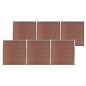 Gartenzaun WPC 1045x186 cm Braun Gartenzaun WPC 1045x186 cm Braun