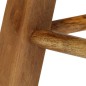 vidaXL Barhocker 2 Stk. Echtleder und Mango-Massivholz vidaXL Barhocker 2 Stk. Echtleder und Mango-Massivholz