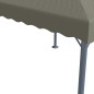 vidaXL Pavillon mit LED-Lichterkette 300x300 cm Taupe Aluminium vidaXL Pavillon mit LED-Lichterkette 300x300 cm Taupe Aluminium