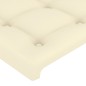 vidaXL Bettgestell mit Kopfteil Creme 120x200 cm Kunstleder vidaXL Bettgestell mit Kopfteil Creme 120x200 cm Kunstleder