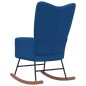 vidaXL Schaukelstuhl Blau Samt vidaXL Schaukelstuhl Blau Samt