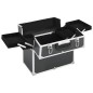vidaXL Kosmetikkoffer 37x24x35 cm Schwarz Aluminium vidaXL Kosmetikkoffer 37x24x35 cm Schwarz Aluminium