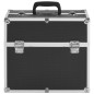 vidaXL Kosmetikkoffer 37x24x35 cm Schwarz Aluminium vidaXL Kosmetikkoffer 37x24x35 cm Schwarz Aluminium