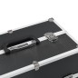 vidaXL Kosmetikkoffer 37x24x35 cm Schwarz Aluminium vidaXL Kosmetikkoffer 37x24x35 cm Schwarz Aluminium