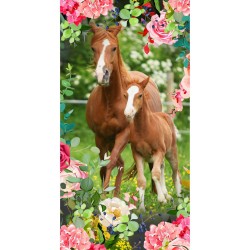 Good Morning Strandtuch FOAL 75×150 cm Mehrfarbig