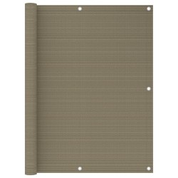 vidaXL Balkon-Sichtschutz Taupe 120x300 cm HDPE 