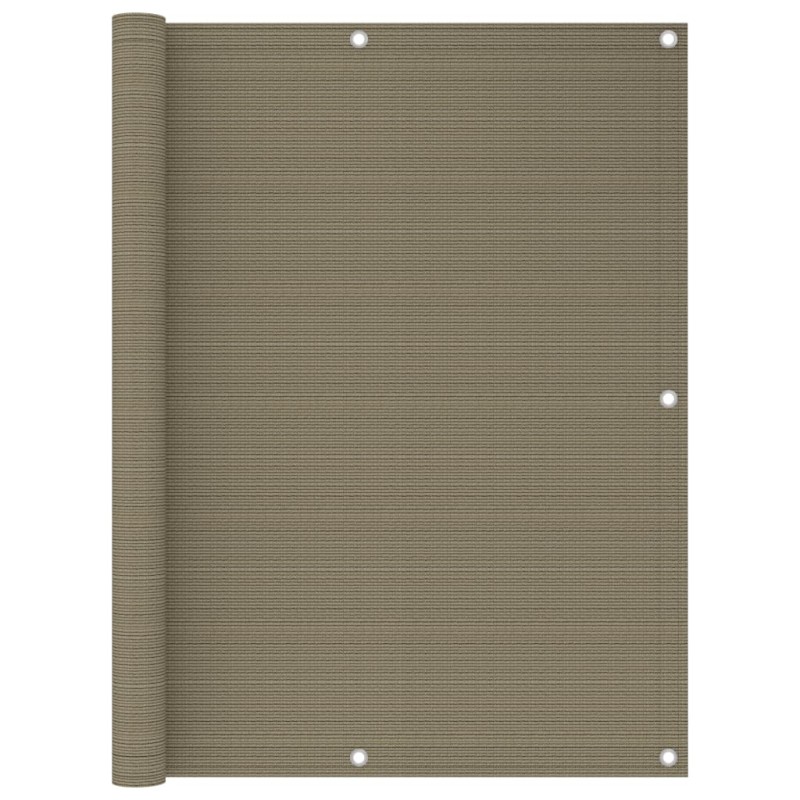 vidaXL Balkon-Sichtschutz Taupe 120x300 cm HDPE vidaXL Balkon-Sichtschutz Taupe 120x300 cm HDPE