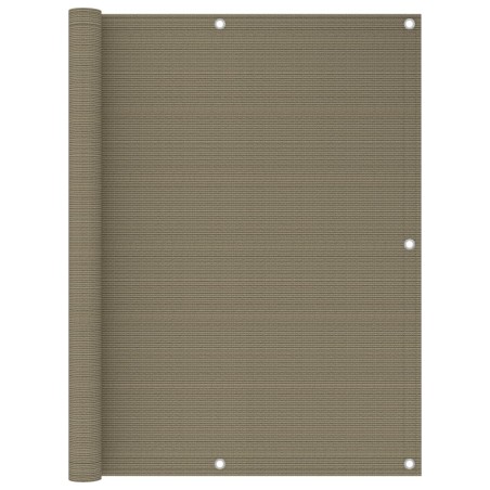 vidaXL Balkon-Sichtschutz Taupe 120x300 cm HDPE 