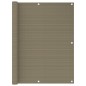 vidaXL Balkon-Sichtschutz Taupe 120x300 cm HDPE vidaXL Balkon-Sichtschutz Taupe 120x300 cm HDPE