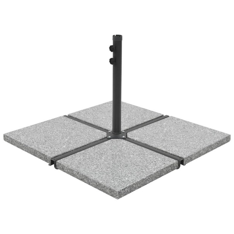 vidaXL Sonnenschirm-Gewichtsplatte Granit 25 kg Quadratisch Grau vidaXL Sonnenschirm-Gewichtsplatte Granit 25 kg Quadratisch Grau