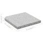 vidaXL Sonnenschirm-Gewichtsplatte Granit 25 kg Quadratisch Grau vidaXL Sonnenschirm-Gewichtsplatte Granit 25 kg Quadratisch Grau
