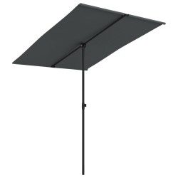 vidaXL Sonnenschirm mit Aluminium-Mast 2x1,5 m Anthrazit 