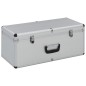 vidaXL Aufbewahrungskoffer 2 Stk. Silbern Aluminium vidaXL Aufbewahrungskoffer 2 Stk. Silbern Aluminium