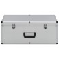 vidaXL Aufbewahrungskoffer 2 Stk. Silbern Aluminium vidaXL Aufbewahrungskoffer 2 Stk. Silbern Aluminium