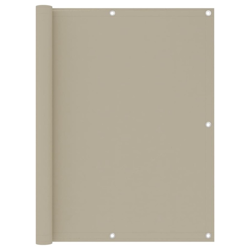 vidaXL Balkon-Sichtschutz Beige 120x400 cm Oxford-Gewebe vidaXL Balkon-Sichtschutz Beige 120x400 cm Oxford-Gewebe