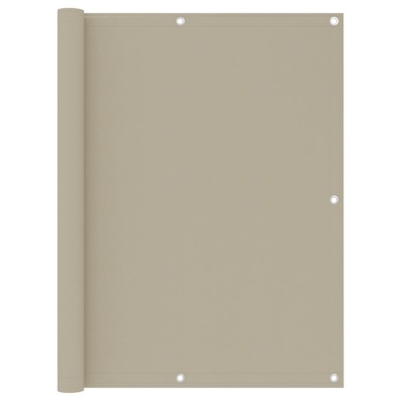 vidaXL Balkon-Sichtschutz Beige 120x400 cm Oxford-Gewebe