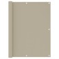 vidaXL Balkon-Sichtschutz Beige 120x400 cm Oxford-Gewebe vidaXL Balkon-Sichtschutz Beige 120x400 cm Oxford-Gewebe
