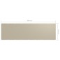 vidaXL Balkon-Sichtschutz Beige 120x400 cm Oxford-Gewebe vidaXL Balkon-Sichtschutz Beige 120x400 cm Oxford-Gewebe