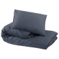 vidaXL Bettwäsche-Set Anthrazit 240x220 cm Leichte Mikrofaser vidaXL Bettwäsche-Set Anthrazit 240x220 cm Leichte Mikrofaser