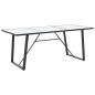 vidaXL Esstisch Weiß 200 x 100 x 75 cm Hartglas vidaXL Esstisch Weiß 200 x 100 x 75 cm Hartglas