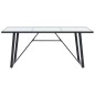 vidaXL Esstisch Weiß 200 x 100 x 75 cm Hartglas vidaXL Esstisch Weiß 200 x 100 x 75 cm Hartglas