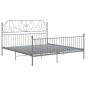 vidaXL Bettgestell Grau Metall 180x200 cm vidaXL Bettgestell Grau Metall 180x200 cm