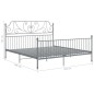 vidaXL Bettgestell Grau Metall 180x200 cm vidaXL Bettgestell Grau Metall 180x200 cm