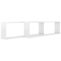 vidaXL Würfelregale 2 Stk. Hochglanz-Weiß 100x15x30 cm Holzwerkstoff vidaXL Würfelregale 2 Stk. Hochglanz-Weiß 100x15x30 cm Holzwerkstoff