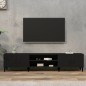 vidaXL TV-Schrank Schwarz 180x31,5x40 cm Holzwerkstoff vidaXL TV-Schrank Schwarz 180x31,5x40 cm Holzwerkstoff