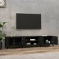vidaXL TV-Schrank Schwarz 180x31,5x40 cm Holzwerkstoff vidaXL TV-Schrank Schwarz 180x31,5x40 cm Holzwerkstoff