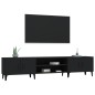 vidaXL TV-Schrank Schwarz 180x31,5x40 cm Holzwerkstoff vidaXL TV-Schrank Schwarz 180x31,5x40 cm Holzwerkstoff