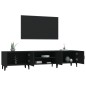 vidaXL TV-Schrank Schwarz 180x31,5x40 cm Holzwerkstoff vidaXL TV-Schrank Schwarz 180x31,5x40 cm Holzwerkstoff