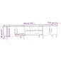 vidaXL TV-Schrank Sonoma-Eiche 180x31,5x40 cm Holzwerkstoff vidaXL TV-Schrank Sonoma-Eiche 180x31,5x40 cm Holzwerkstoff