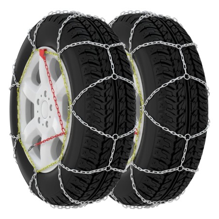 vidaXL Schneeketten für Autoreifen 2 Stk. 16 mm SUV 4x4 Größe 460 
