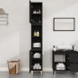vidaXL Badschrank Schwarz 30x30x190 cm Holzwerkstoff vidaXL Badschrank Schwarz 30x30x190 cm Holzwerkstoff