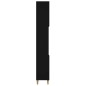 vidaXL Badschrank Schwarz 30x30x190 cm Holzwerkstoff vidaXL Badschrank Schwarz 30x30x190 cm Holzwerkstoff