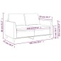 vidaXL 2-Sitzer-Sofa Cappuccino-Braun 120 cm Kunstleder vidaXL 2-Sitzer-Sofa Cappuccino-Braun 120 cm Kunstleder