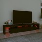 vidaXL TV-Schrank mit LED-Leuchten Schwarz 230x36,5x40 cm vidaXL TV-Schrank mit LED-Leuchten Schwarz 230x36,5x40 cm