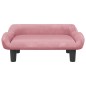 vidaXL Kindersofa Rosa 70x40x24 cm Samt vidaXL Kindersofa Rosa 70x40x24 cm Samt