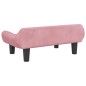 vidaXL Kindersofa Rosa 70x40x24 cm Samt vidaXL Kindersofa Rosa 70x40x24 cm Samt