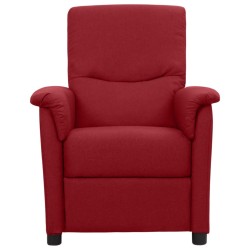vidaXL Massagesessel Weinrot Stoff