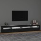 vidaXL TV-Schrank mit LED-Leuchten Schwarz 270x35x40 cm vidaXL TV-Schrank mit LED-Leuchten Schwarz 270x35x40 cm