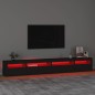 vidaXL TV-Schrank mit LED-Leuchten Schwarz 270x35x40 cm vidaXL TV-Schrank mit LED-Leuchten Schwarz 270x35x40 cm