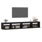 vidaXL TV-Schrank mit LED-Leuchten Schwarz 270x35x40 cm vidaXL TV-Schrank mit LED-Leuchten Schwarz 270x35x40 cm