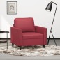 vidaXL Sessel Weinrot 60 cm Kunstleder vidaXL Sessel Weinrot 60 cm Kunstleder