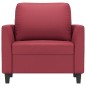 vidaXL Sessel Weinrot 60 cm Kunstleder vidaXL Sessel Weinrot 60 cm Kunstleder