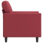vidaXL Sessel Weinrot 60 cm Kunstleder vidaXL Sessel Weinrot 60 cm Kunstleder